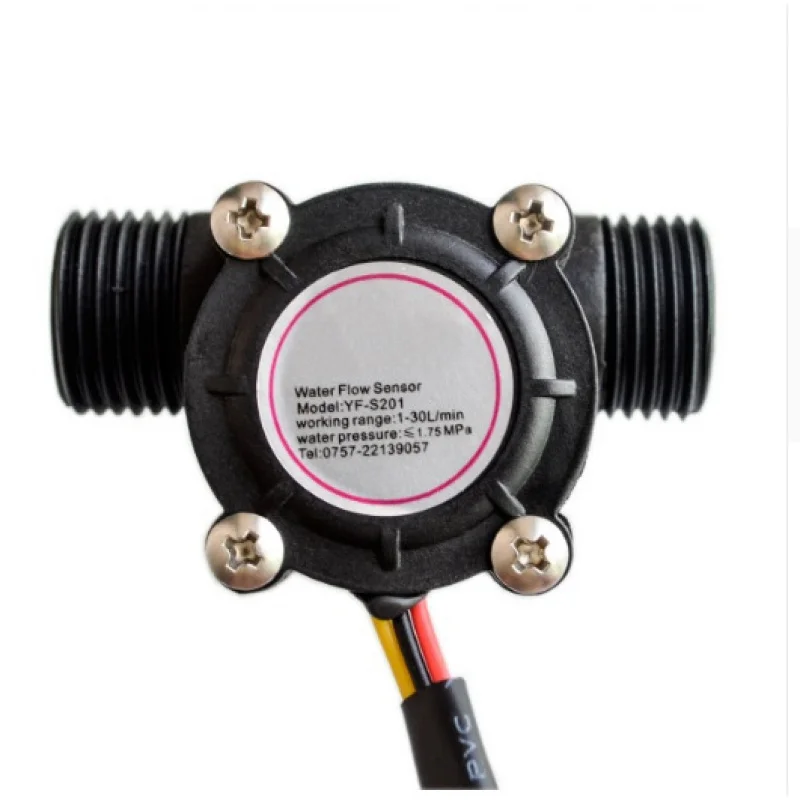 

YF-S201Water Flow Sensor/4PointsG1/2Interface Heater Dispenser Hall Flow Meter