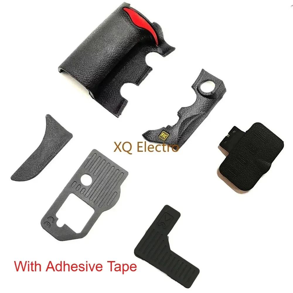 New Body Set Hand Handle Grip Front Rear Back Thumb Bottom Rubber Unit For Nikon D700 Camera Repair Part With Adhesive Tape