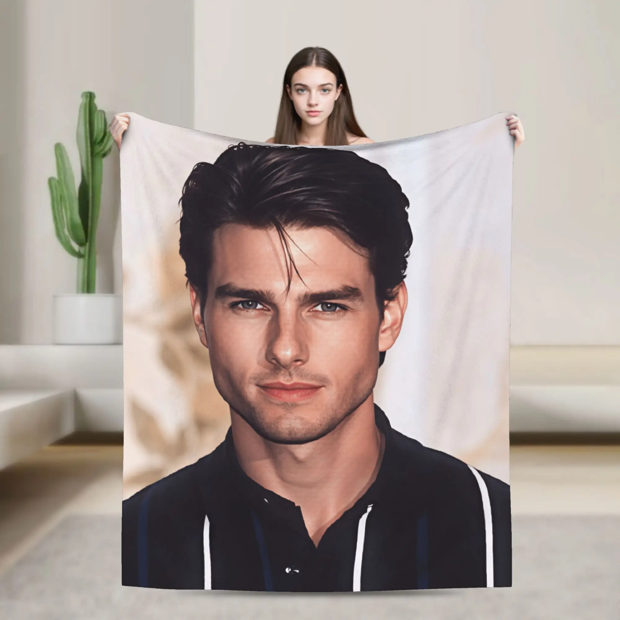 Tom C-Cruises Actor Blanket Soft Cozy  Throw Blanket Winter Adults Girls Outdoor Camping Bedspread