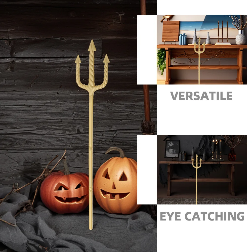 อุปกรณ์ประกอบฉากปาร์ตี้ฮาโลวีน 2 ชิ้น รูปทรงส้อมปีศาจ ทำจากพลาสติก สำหรับคอสเพลย์ งานแฟนซี การแสดงบนเวที เด็กและผู้ใหญ่