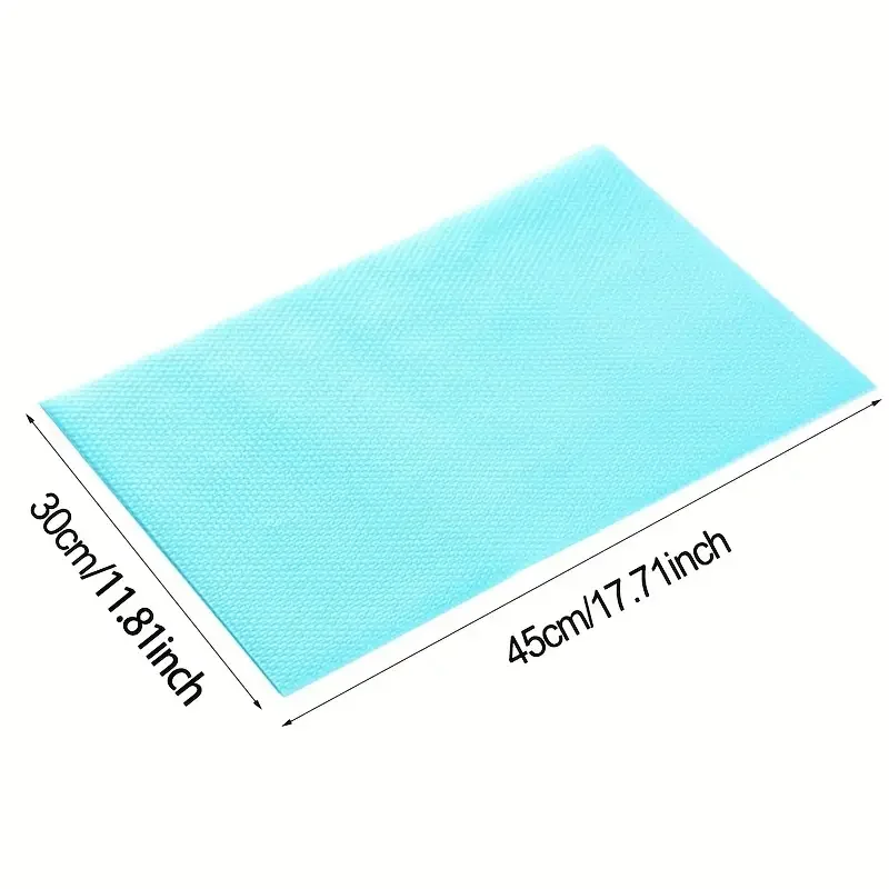 4PCS Washable Refrigerator Mats, 45*30cm/17.7*11.8inch, Waterproof Refrigerator Liner Mats, Drawer Table Mats, Placemats