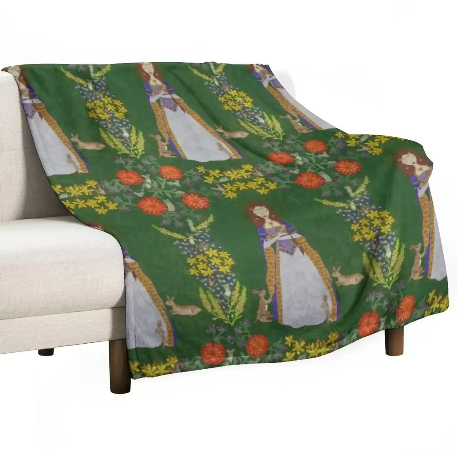 

Saint Melangell Throw Blanket Thermals For Travel warm for winter Plaid on the sofa Blankets