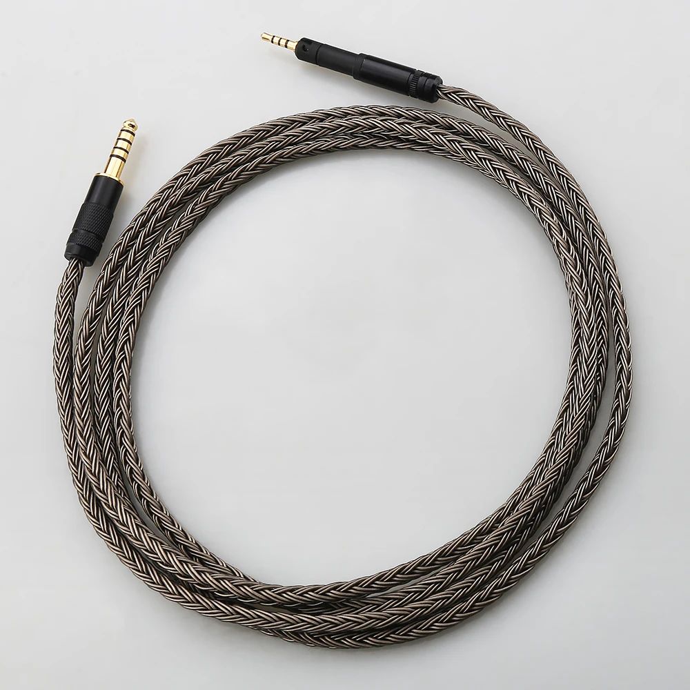 New 16 Core Silver Plated Balanced Headphone Upgrade Cable 4.4mm XLR 3.5mm Cord for Neumann NDH20 NDH30 Studio Headphones