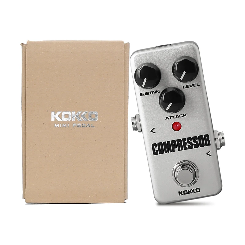 

KOKKO Guitar Pedal Compressor Effect FCP2 Portable Aluminum Alloy Pedal Suitable for Electric Guitar, Bass, Guitar Accessories