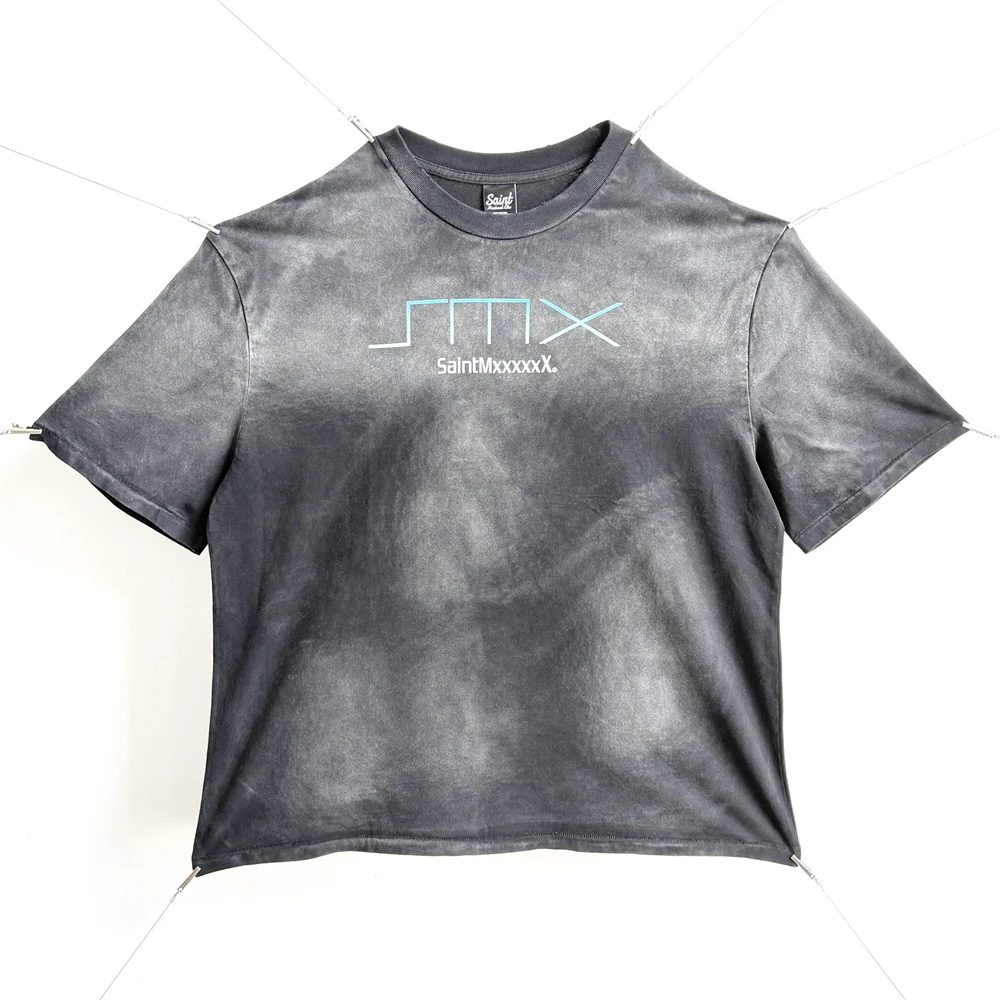 

Tie-dye Washed SAINT T Shirt Men Women High Quality 2026ss Tee Tops Loose T-Shirt