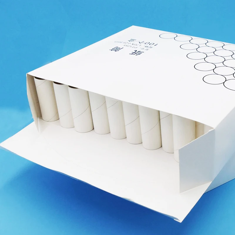 100PCS Disposable Paper Mouth Bite Tube Pieces Blower Extra Accessory for Lung Peak Flow Meter Pulmonary  Detector Spirometer A1