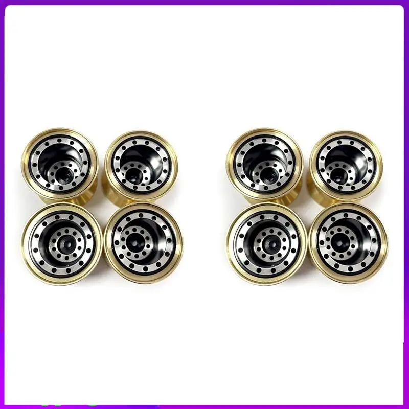 

-A26M 8 шт. латунное зажимное кольцо, металлический обод колеса 1,0, ступица колеса для FMS FCX24 Max Smasher 1/24, детали для обновления гусеничного автомобиля на радиоуправлении, 1