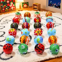 Home Decor Collection Creative Handmade Glass Marbles Balls 18mm Rarity Children Puzzle Game Toys Cute New Year Gifts For Kids