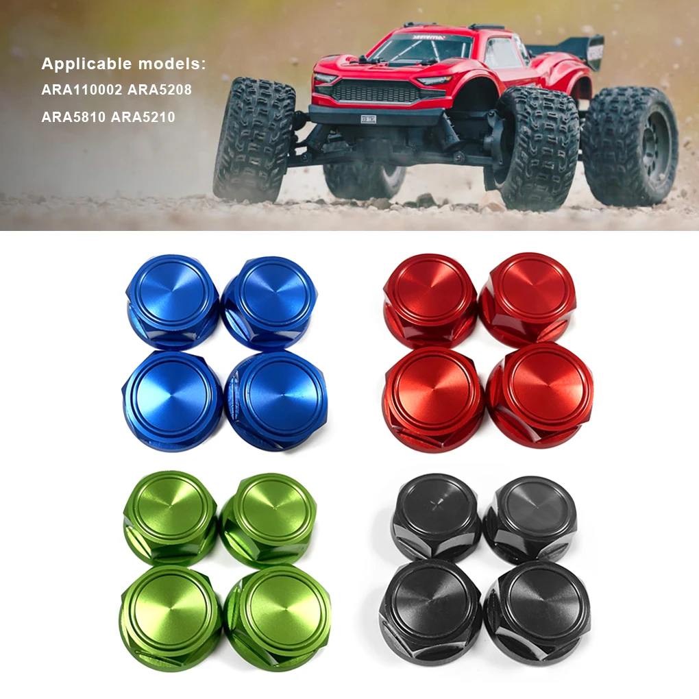 24MM Metal Aluminum Wheel Nut Tire Nuts ARA310929 for ARRMA 1/5 KRATON OUTCAST EXB 8S 4WD Monster Truck RC Car Upgrade Parts