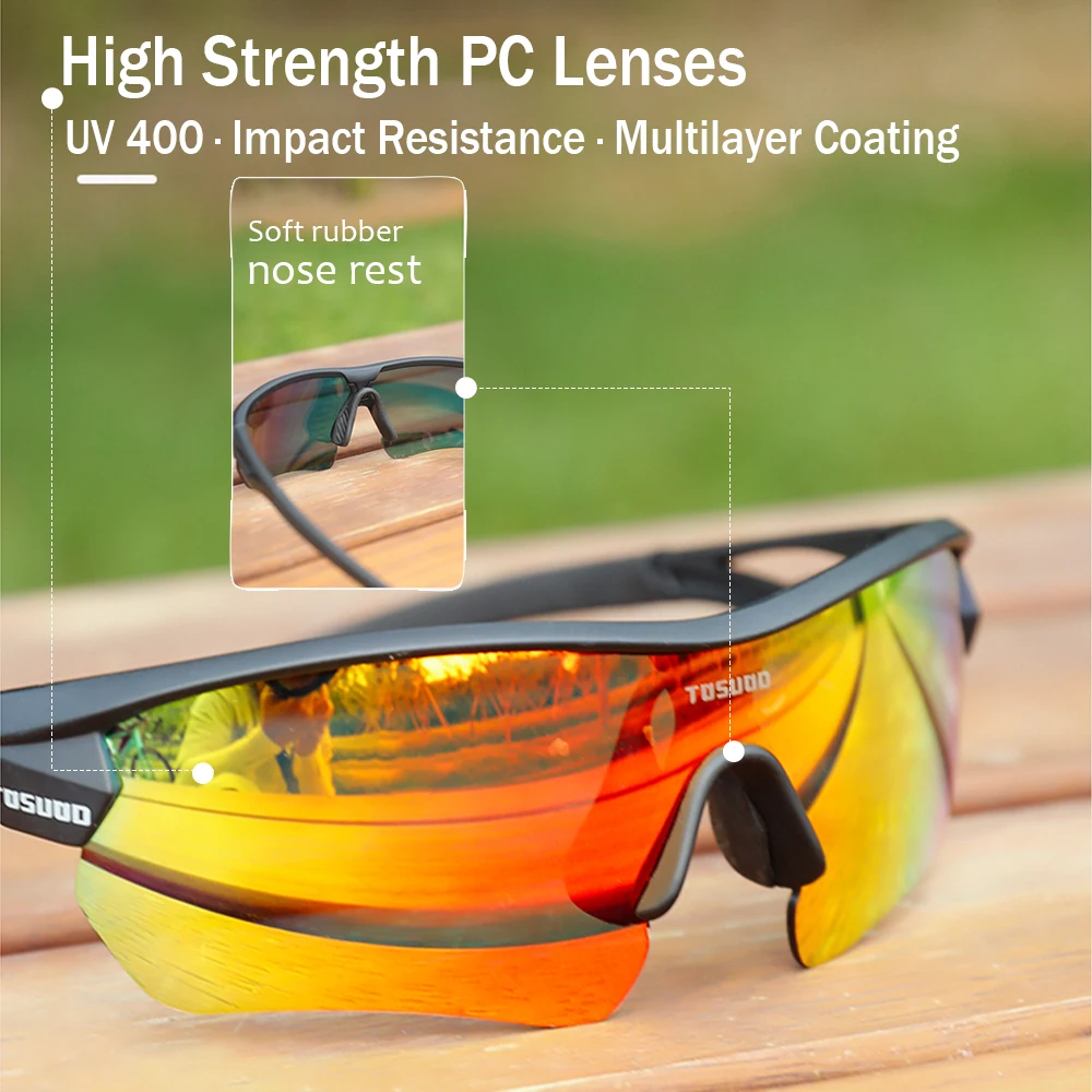 

TOSUOD Cycling glasses polarized color changing myopia glasses men's bicycle cycling sunglasses outdoor sports goggles