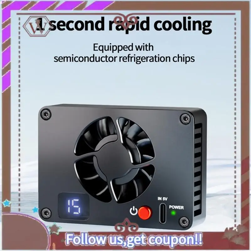 ABBG-كاميرا برودة هادئة المبرد مروحة التبريد سبائك الألومنيوم أشباه الموصلات المبرد لكانون سوني FUJIFILM ZV-E10 A7M4 R5 R7