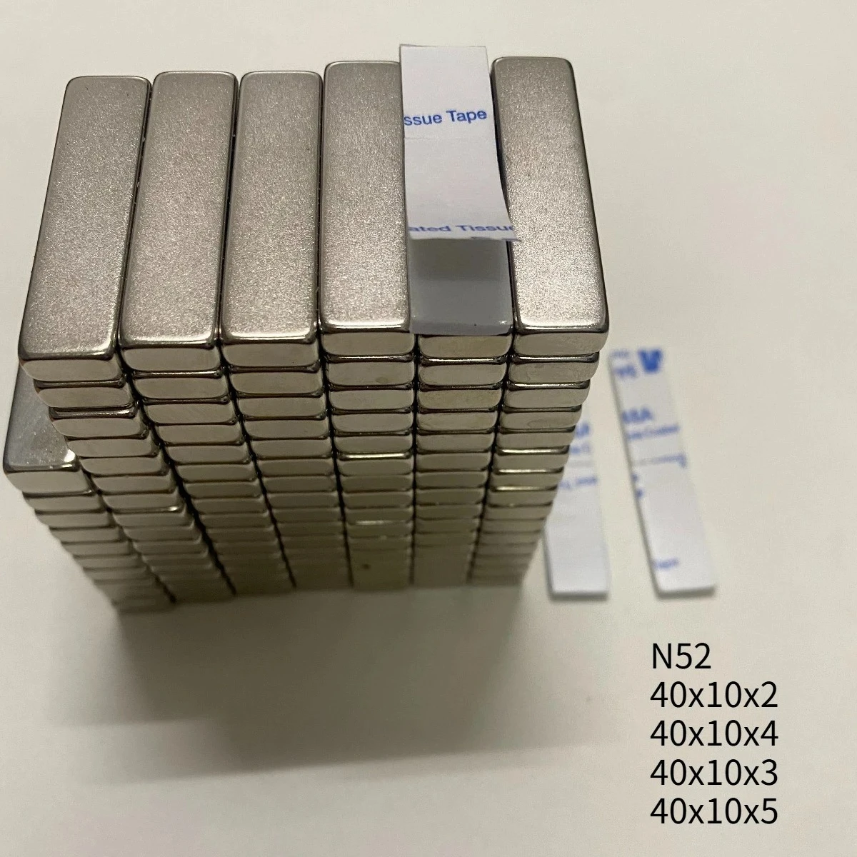N52 40x10x2 40x10x4 40x10x3 40x10x5  Magnet Motor Neodymium Strong Heat System Home Office Diy standard Powerful Magnets Block