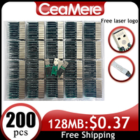 CeaMere factory wholesales 200PCS of flash drive pen drive chips, 256MB, 512MB, 1GB, 2GB, 4GB, 8GB, 16GB, 32GB, 64GB, 128GB