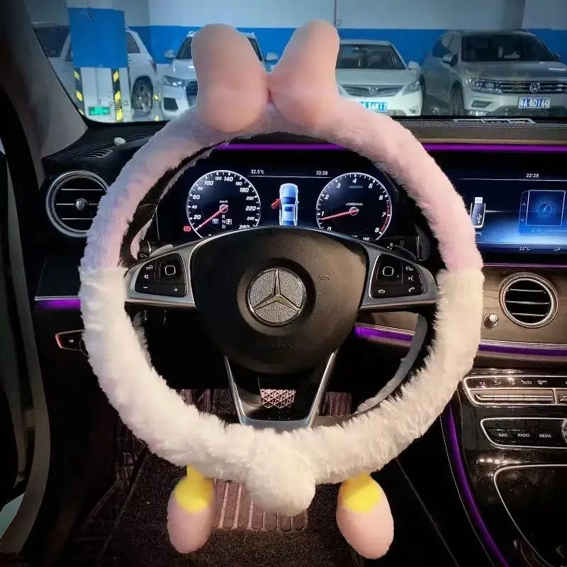 Disney Cartoon Steering Wheel Cover Warm and Cute Internet Red Car Handle Cover Female Universal