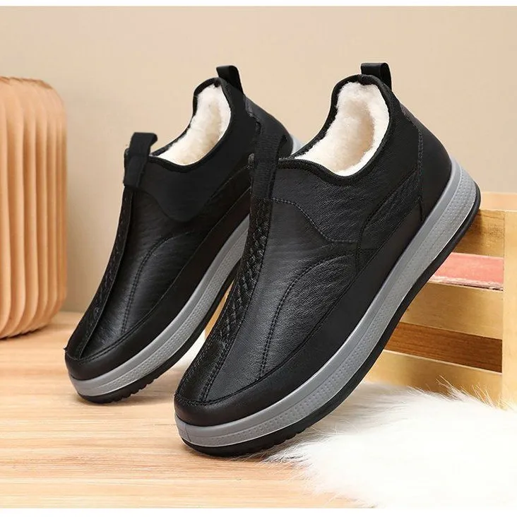 Men's Shoes 2025 New Winter Old Beijing Cloth Shoes Men's Cotton Shoes Soft soled Warm Dad Shoes Boots