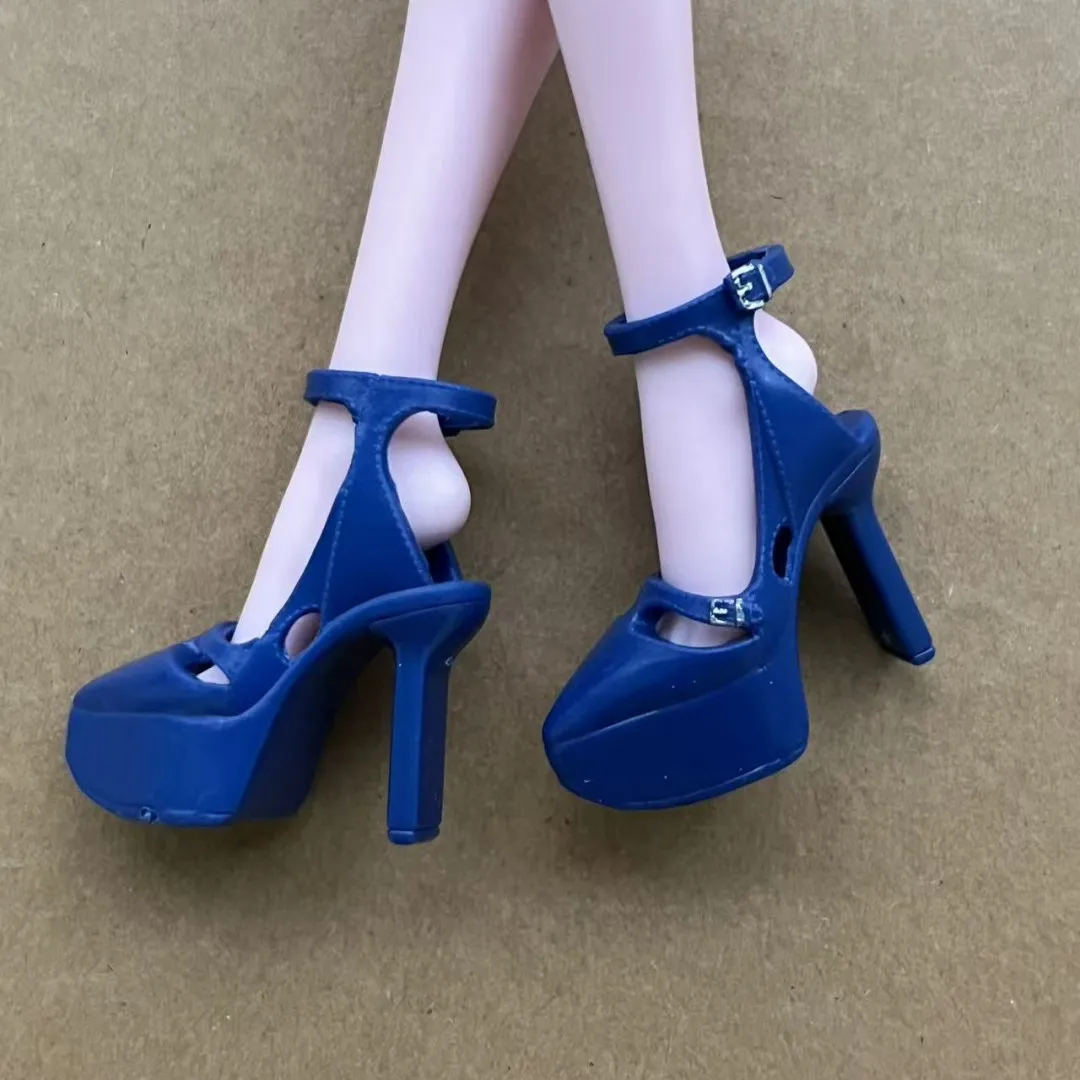 Rainbow Doll Sandals Original 1/6 Doll Shoes White Clear Blue Black Orange Color Doll Accessories