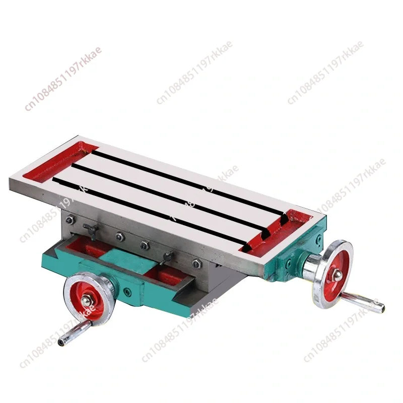 Milling table 17.7X6.7 inches, composite milling machine table 2-axis 4-way movement