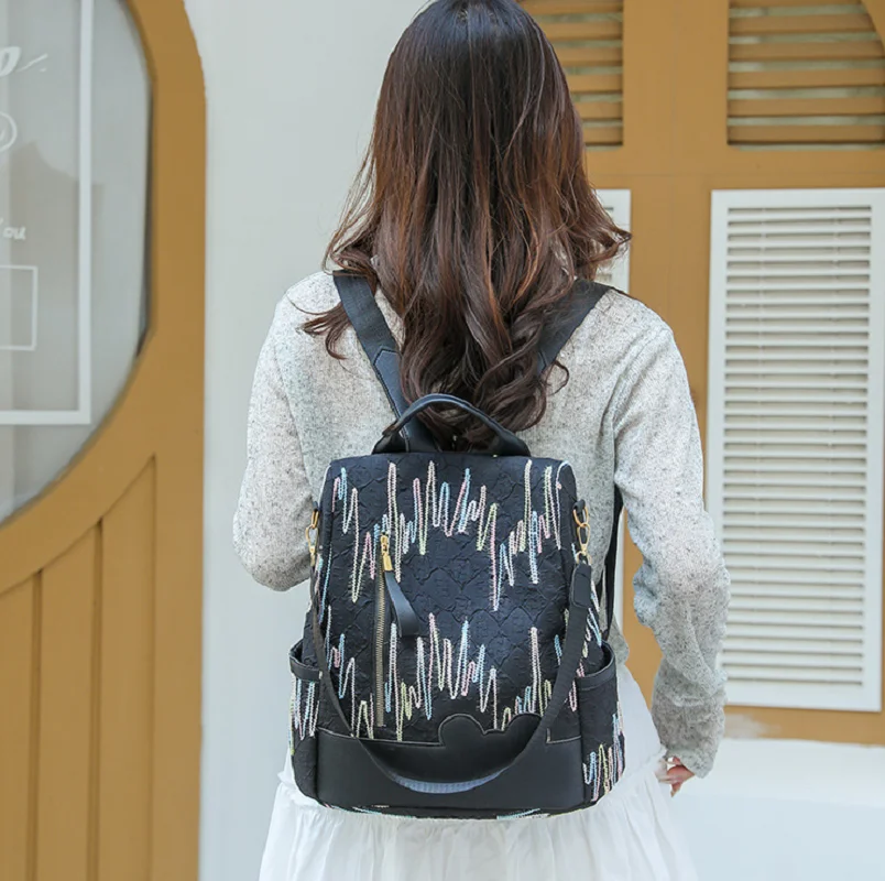 

New Women's Fashion Trend Large Capacity Anti Theft Travel Backpacks Shoulder Bags Totes Notebook School Bag Messenger Bagpack