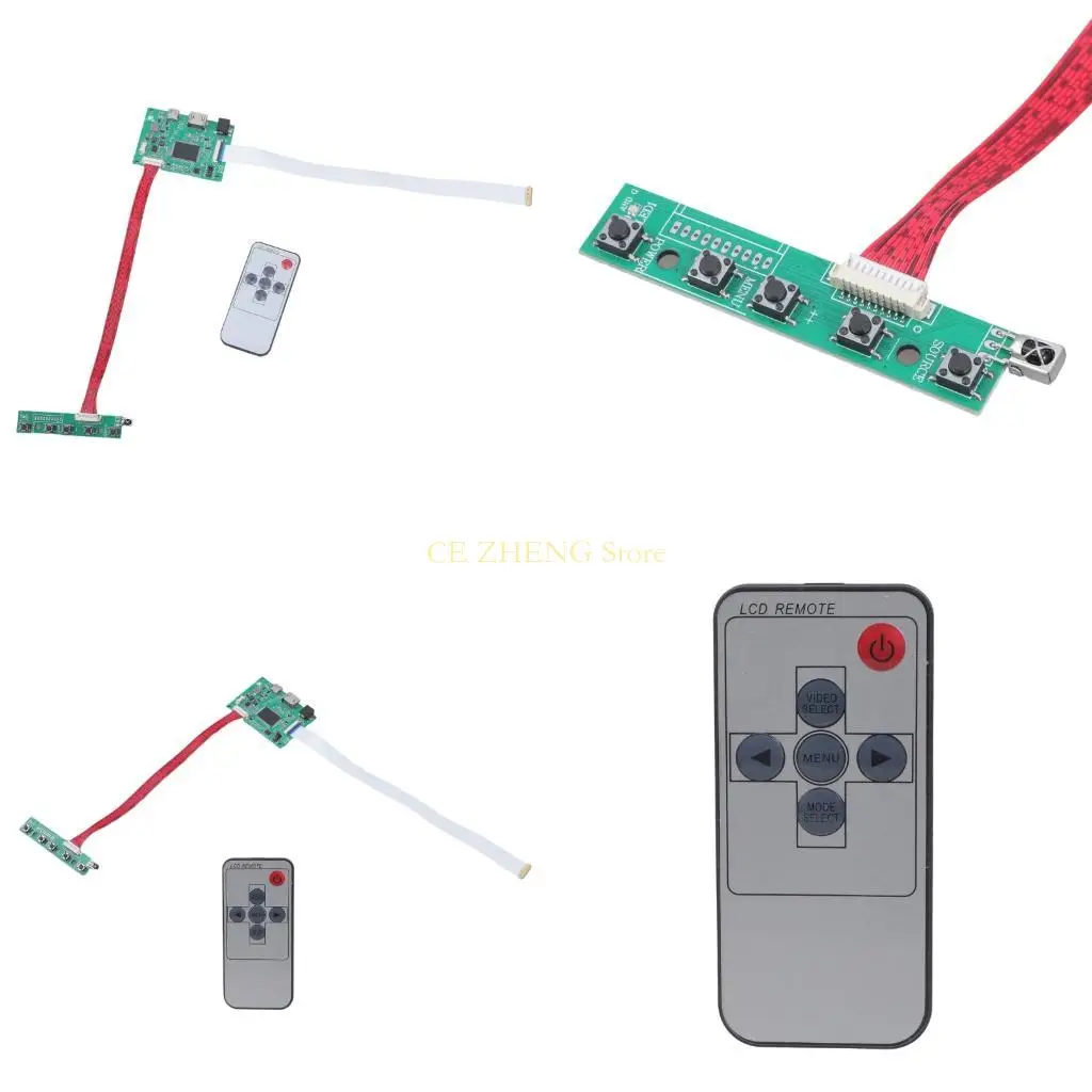 E56B Multi Resolution EDP LCD Driver Board voor 10-17.3 inch schermen geen programmering vereist zeer temperatuurbestendig