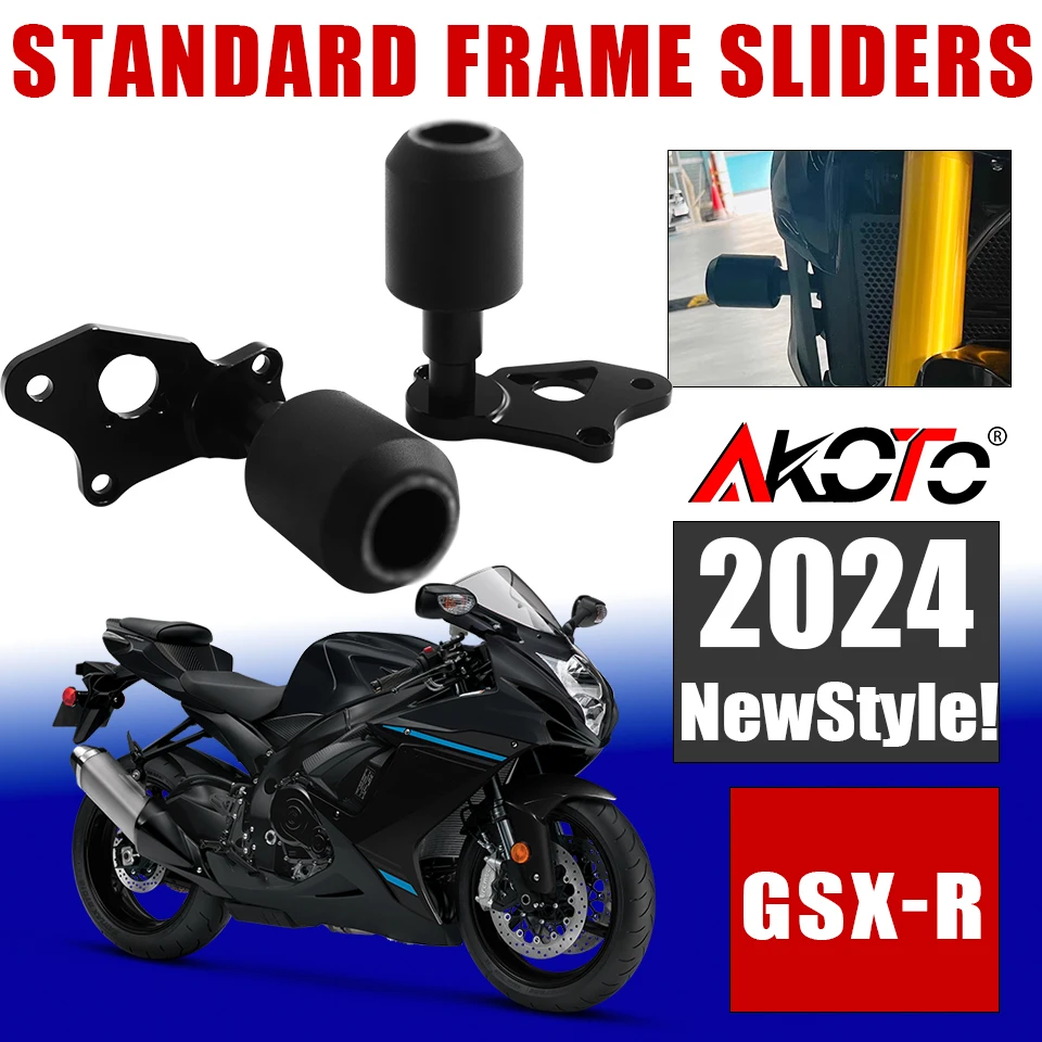 

Motorcycles Engine Frame Sliders Crash Pad Falling Protector Guard FOR Suzuki GSX-R 600 750 GSXR K6 K7 K8 K9 K11 L6 2006-2019