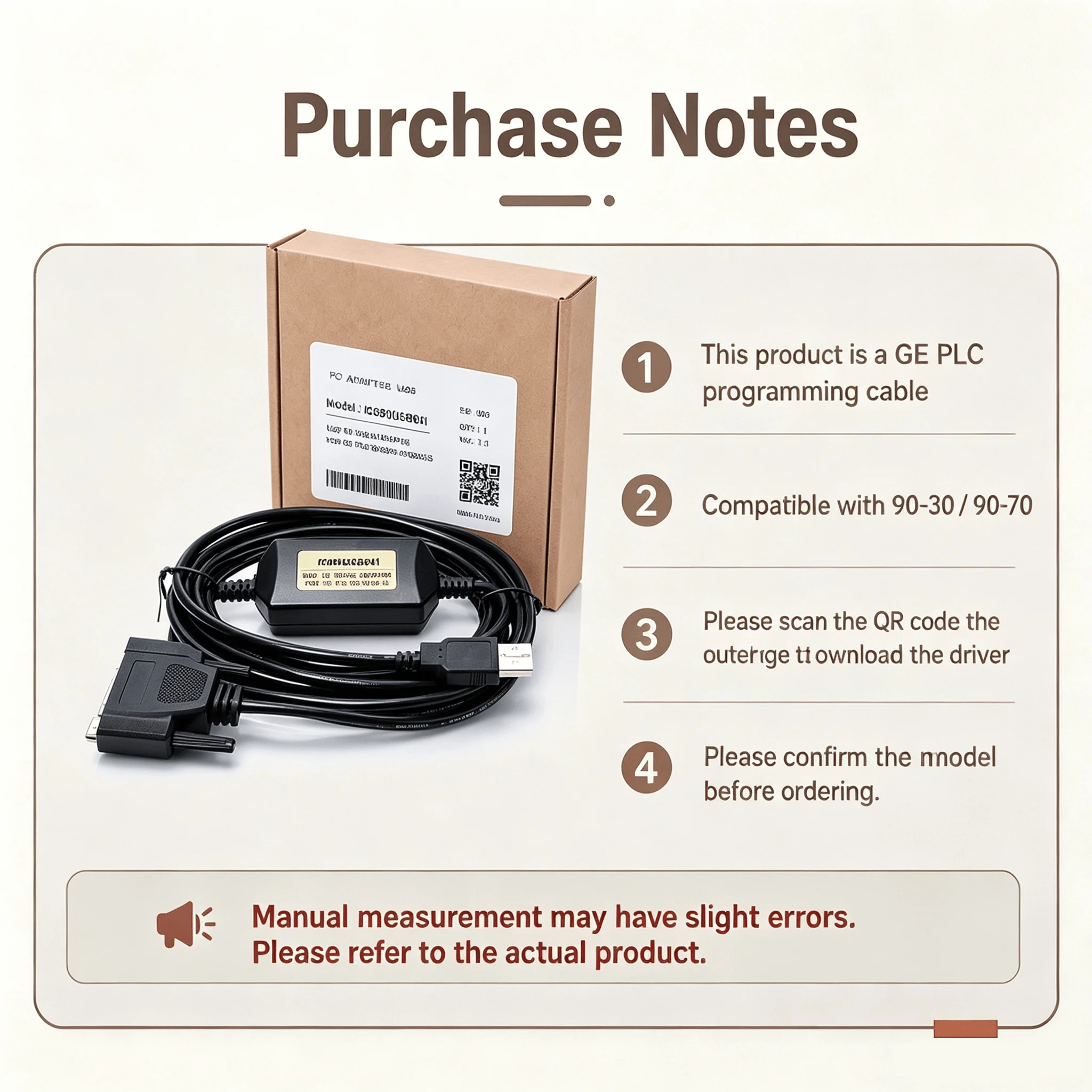 High Performance Communication Wire IC690USB901, 3M 5V USB-RS422 PLC Adapter for GE 90-30 90-70 Download