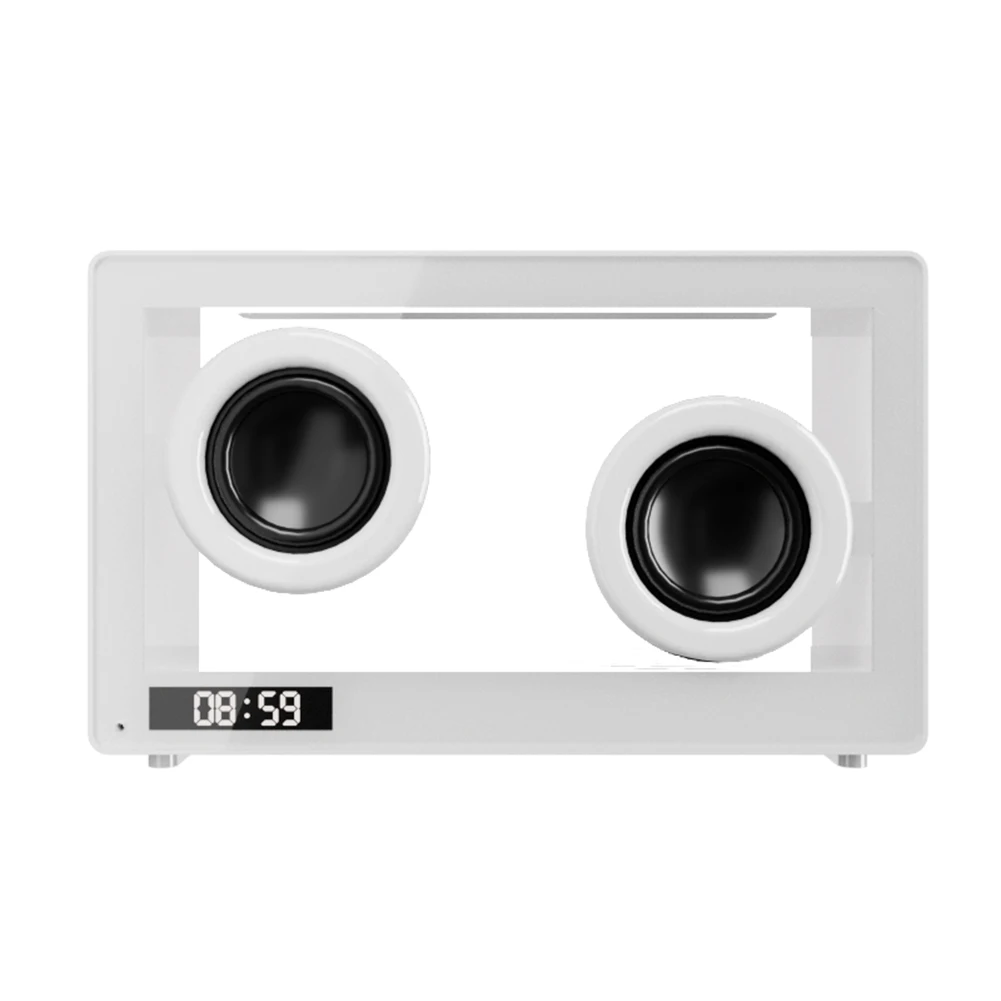 Wireless Transparent Speakers Support TF Card Portable Bluetooth-Compatible Speaker HIFI Soundbar LED Atmosphere Light