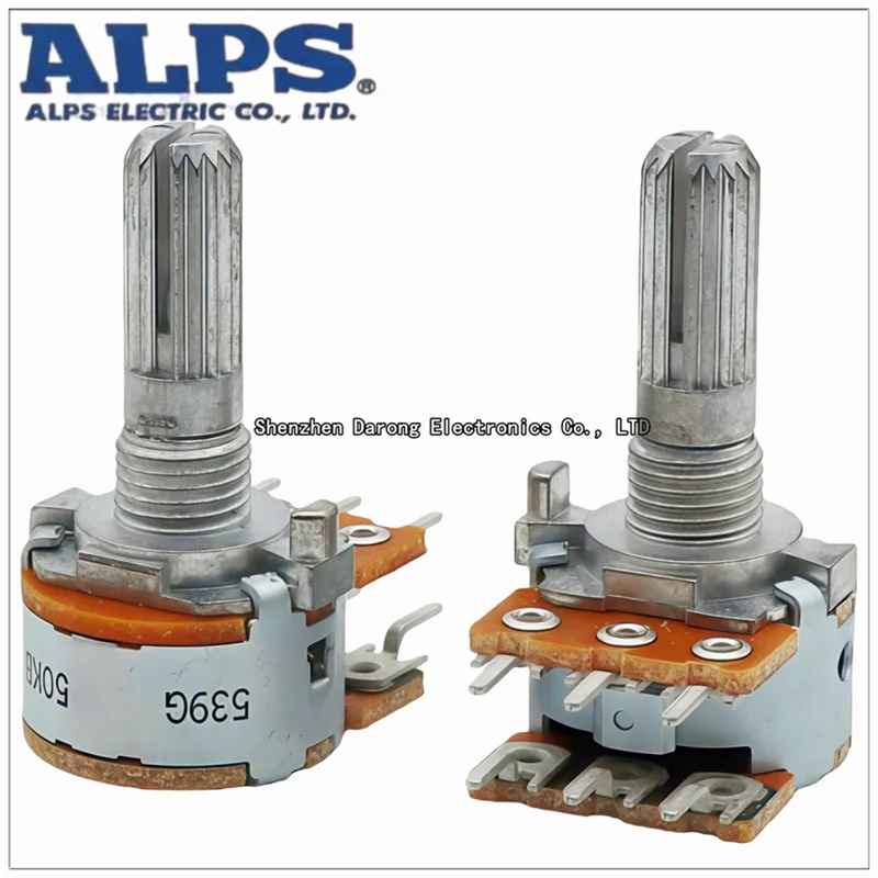 Japanse geïmporteerde ALPS audio eindversterker dubbele zes-pins potentiometer voor audio volume: A50K, B50K, B100K