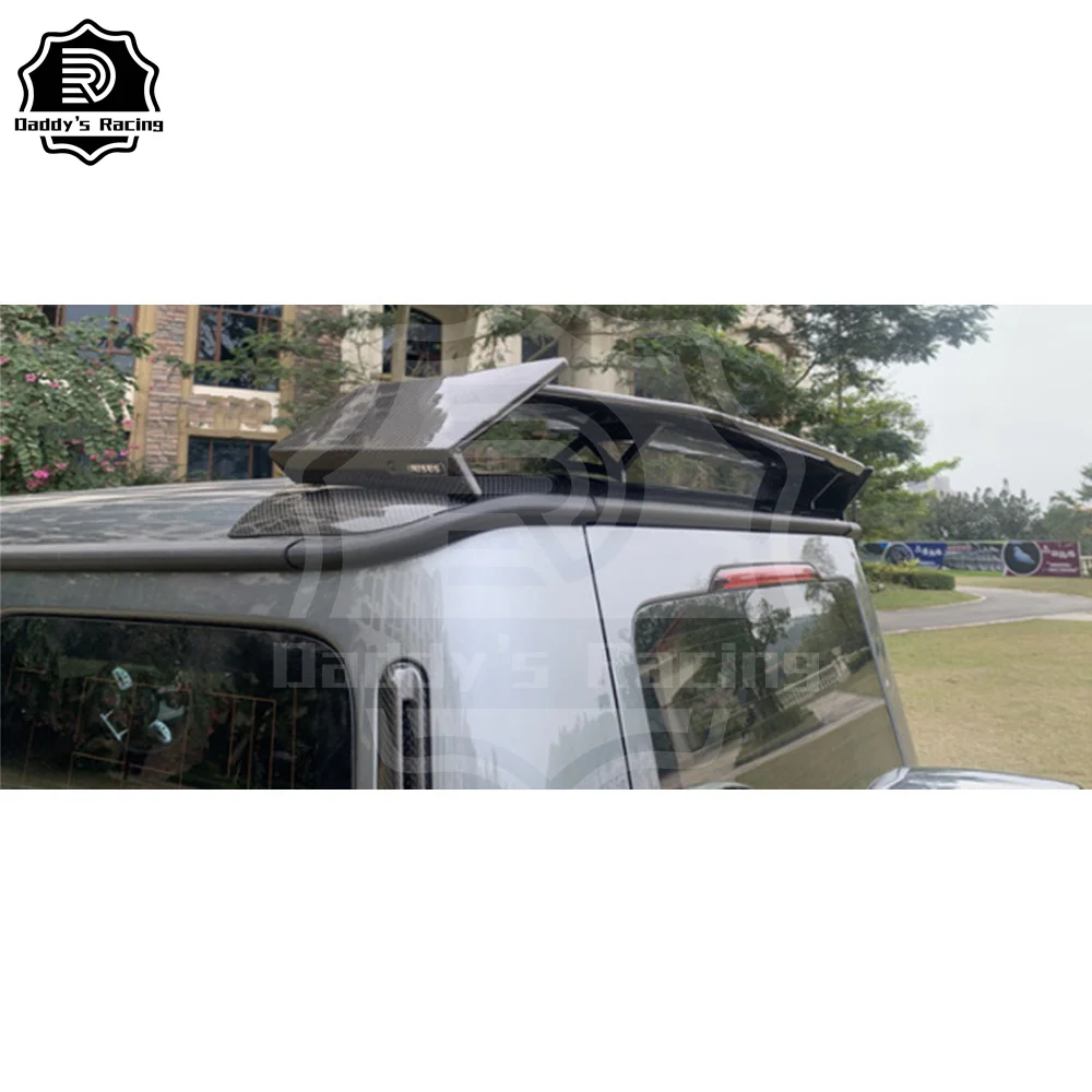 B Style Carbon Fiber Rear Roof Wing Spoiler Fit For G-Class W464 G500 G550 G63 G900 High Quality Fitment 2 PCS