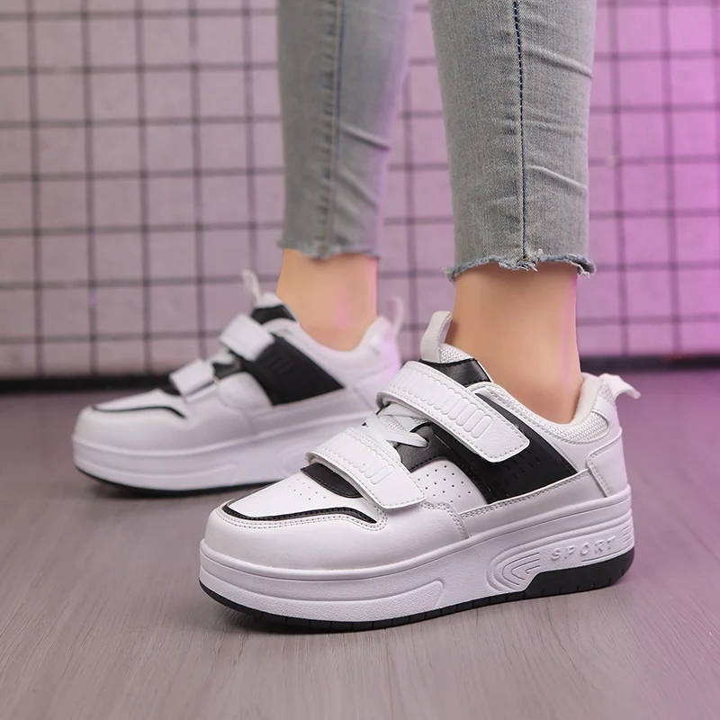 

2025 Winter Heelys for Girls New: Invisible 4-Wheel Auto-Retractable Wear-Resistant Walking Shoes