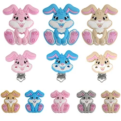 Kovict Animal Rabbit Silicone Beads/Clip For Jewelry Making DIY Necklace Bracelet Earrings Personalize Accessories