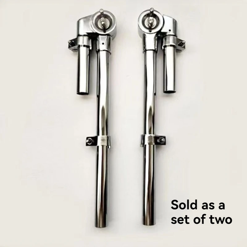 Drum Hardware Accessories, Tom Drum Mount Bracket, L-Shaped Pipe Arm Stand for Jazz Percussion Kit