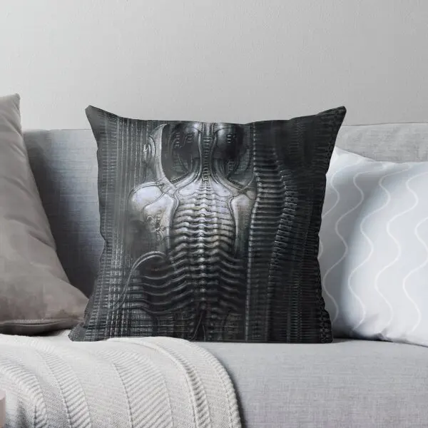 New York City Vi Torso H R Giger  Printing Throw Pillow Cover Bed Anime Car Bedroom Office Soft Pillows not include One Side