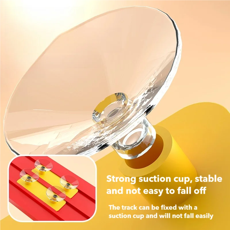 ชุดรางรถแข่งแบบประกอบเองสำหรับเด็ก รถสองล้อ ของเล่นเด็กผู้ชายและเด็กผู้หญิง พร้อมรางยิง