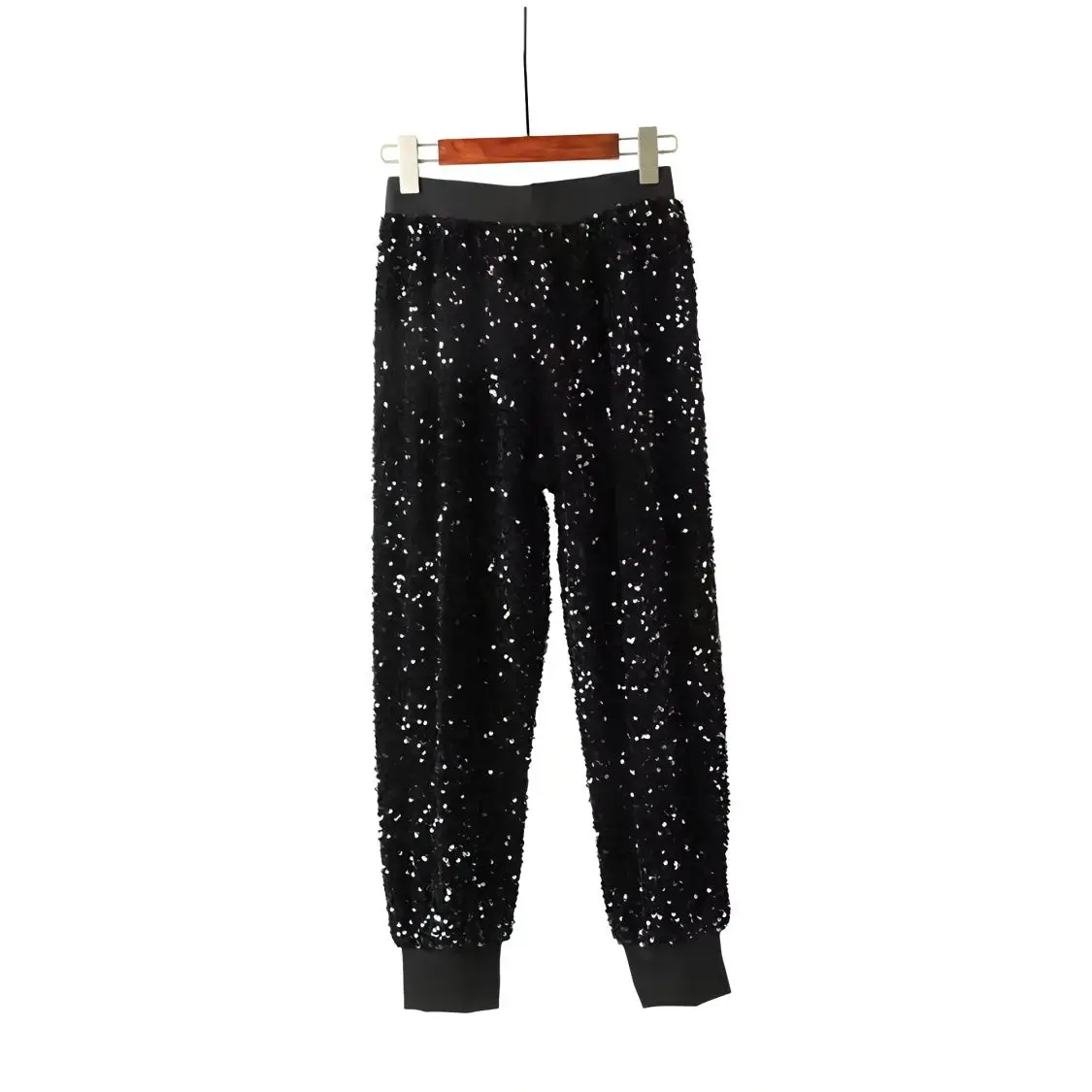 

Woman Slouchy Baggy Harem Pants Women Bottoms Pants Girls Fashion High Waist Sequin Design Trousers Female Ladies Loose Clothes