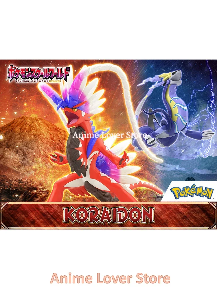 IN STOCK Bandai Original Scale World POKEMON Paldea Region Koraidon Miraidon Winged King Anime Action Figures Toys For Kids Gift