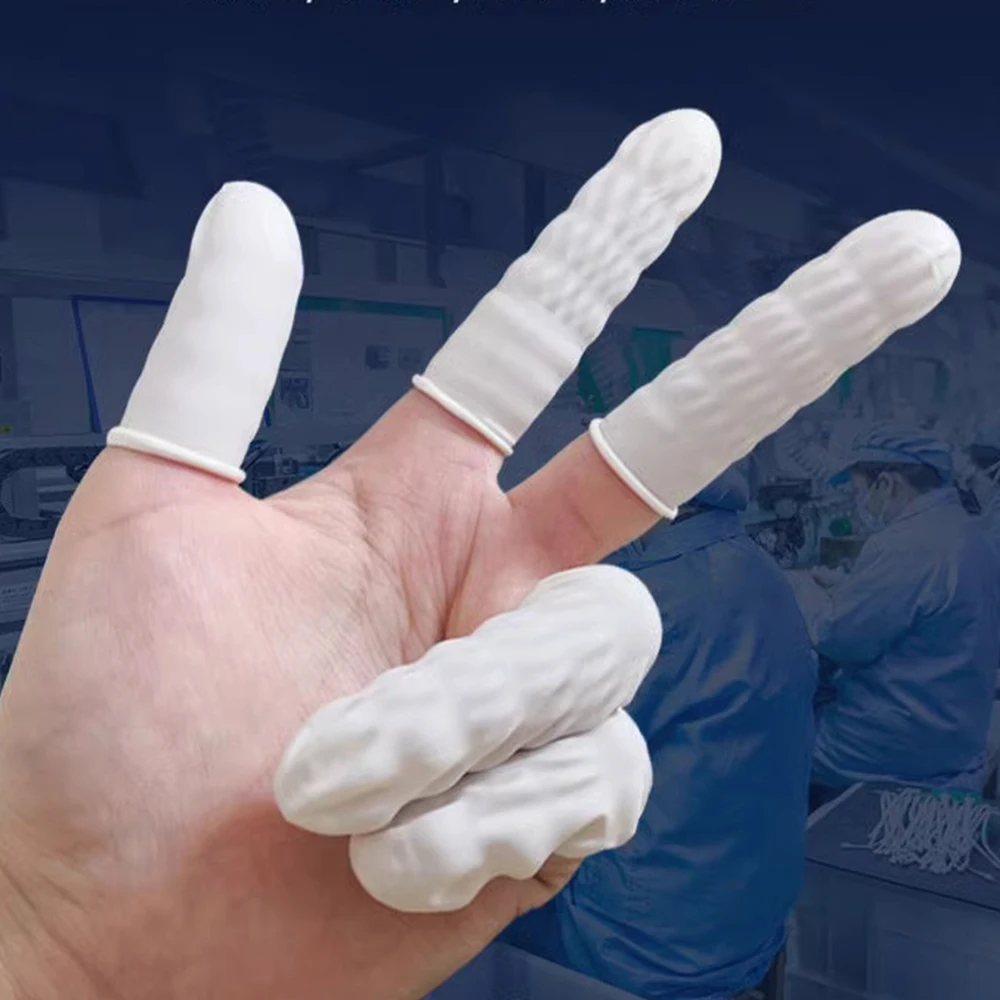 20/50Pcs Fingertips Protector Gloves Watch Repair Tool Natural Rubber Gloves Sterile Disposable Powder Free Finger Cots Parts