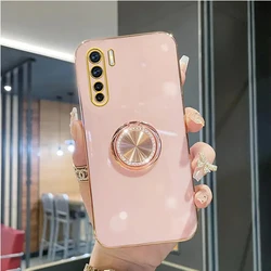 A 91 Diamond Bling Ring Holder Case On For Oppo A91 OppoA91 Stand Cover