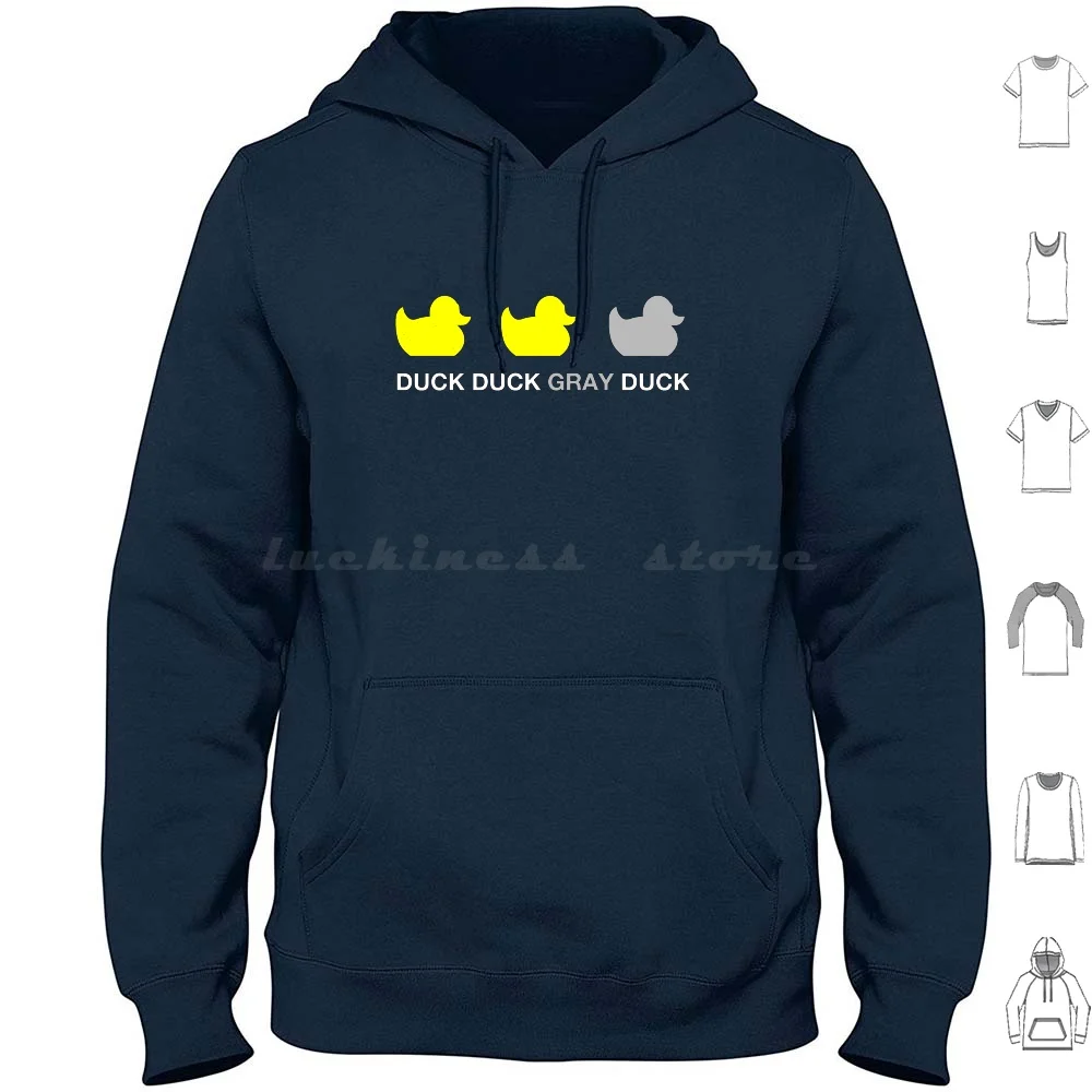 Duck Duck Gray Duck Shirt-Funny Minnesota Saying Hoodies Long Sleeve Duck Gray Duck Grey Duck Goose Duck Duck Gray