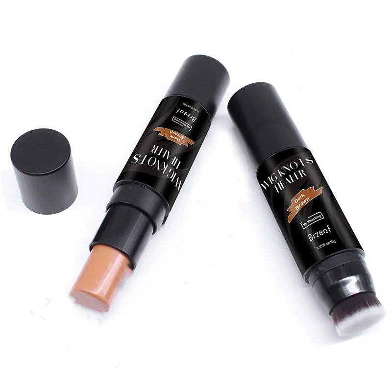 Pruik Kant Verven Stok met Borstel 10G Waterdichte Draagbare Kant Knoop Concealer Lichtbruin Donkerbruin Kant Tint lijmen