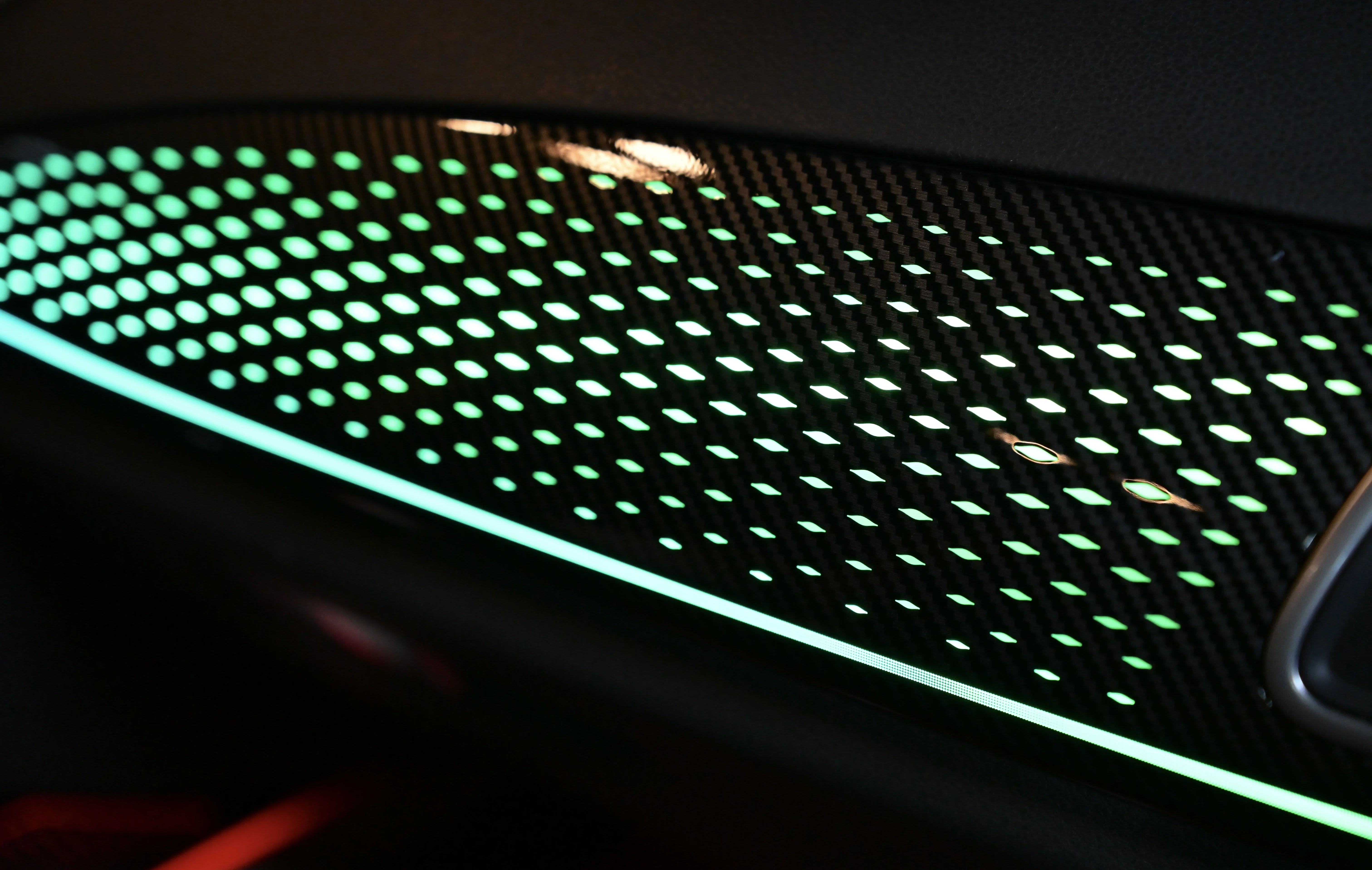 Upgrade Car LED Ambient Light Atmosphere Lights Symphony 256 Colors Interior Lamp Trim Parts Suitable for A7 C7 2011-2018