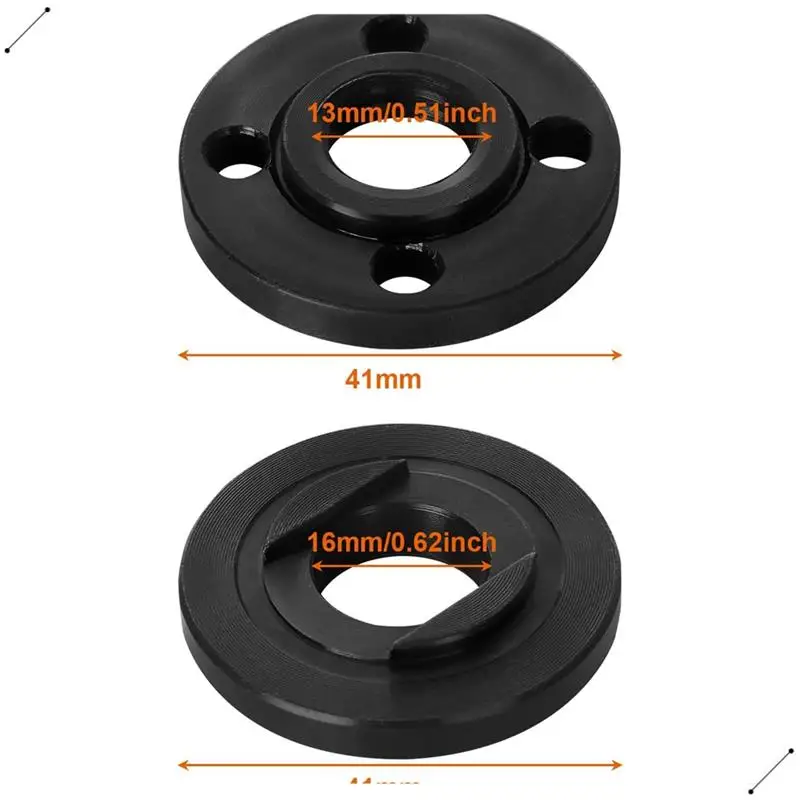 12Pcs Angle Grinder Flange Nuts 5/8Inch-11,With 2Pcs Spanner, Angle Grinder Flange Replacement Angle Grinder Attachments