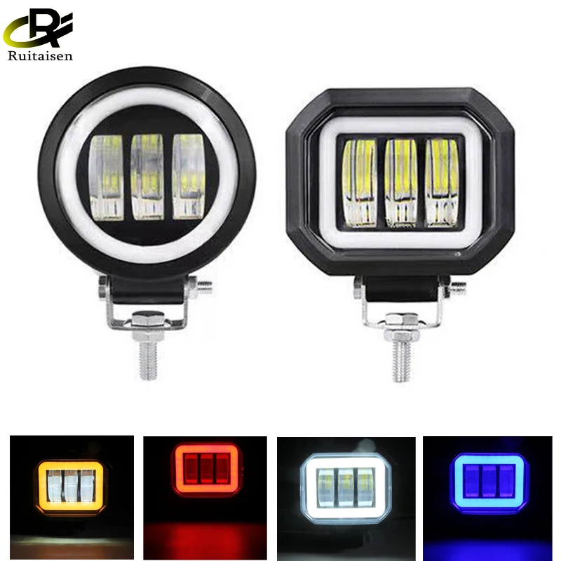 

2PCS 4'' 30W Led Work Light barra led 4x4 Off Road LED Lights for Car 4WD ATV Suv Trailer Offroad Motorcycle Driving Light Truck