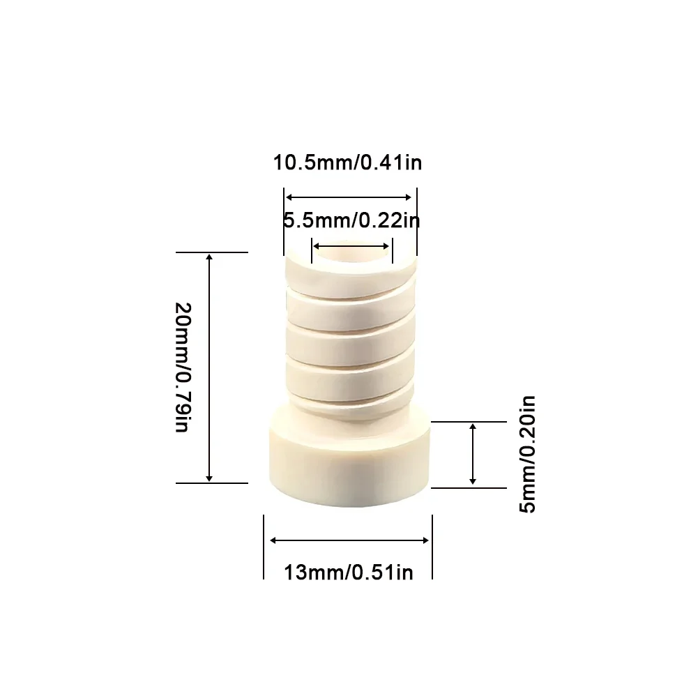 

1Pc Billiard Accessories White Bakelite LightWeight 13.3mm Carbon Cue Shaft Ferrules Replacement Pool Cue Shaft Ferrules