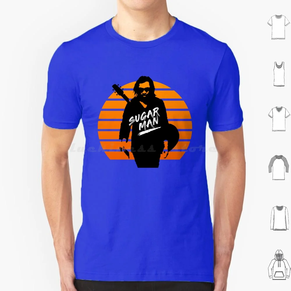 Camiseta Sugar Man talla grande 100% algodón Sixto Rodriguez Sugarman Sugar Man Sixto Rodríguez guitarra cantante vocalista banda de música Pop