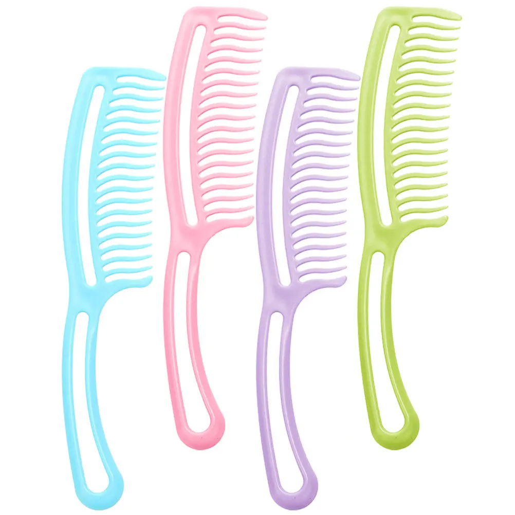 

Набор из 4 расчесок с волнистыми зубцами для распутывания и укладки волос, портативные, легкие, удобные, для женщин и мужчин