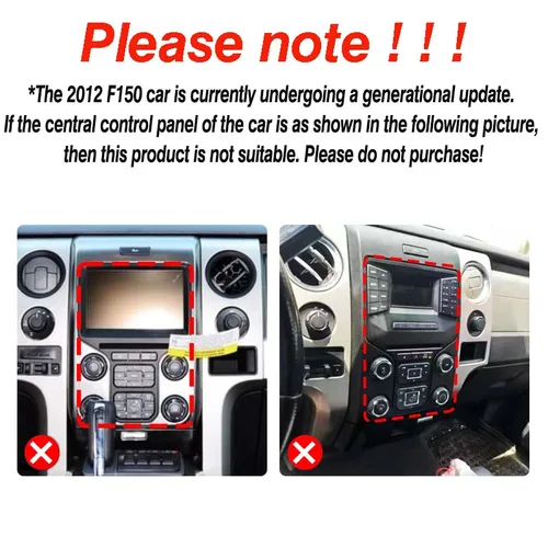 Imagen 2 del producto Pantalla de estilo Vertical Android 14 Carplay de 12,1 pulgadas para Ford F150 Raptor 2009-2012 GPS para coche Navi reproductor Multimedia unidad de Radio Wifi 4G