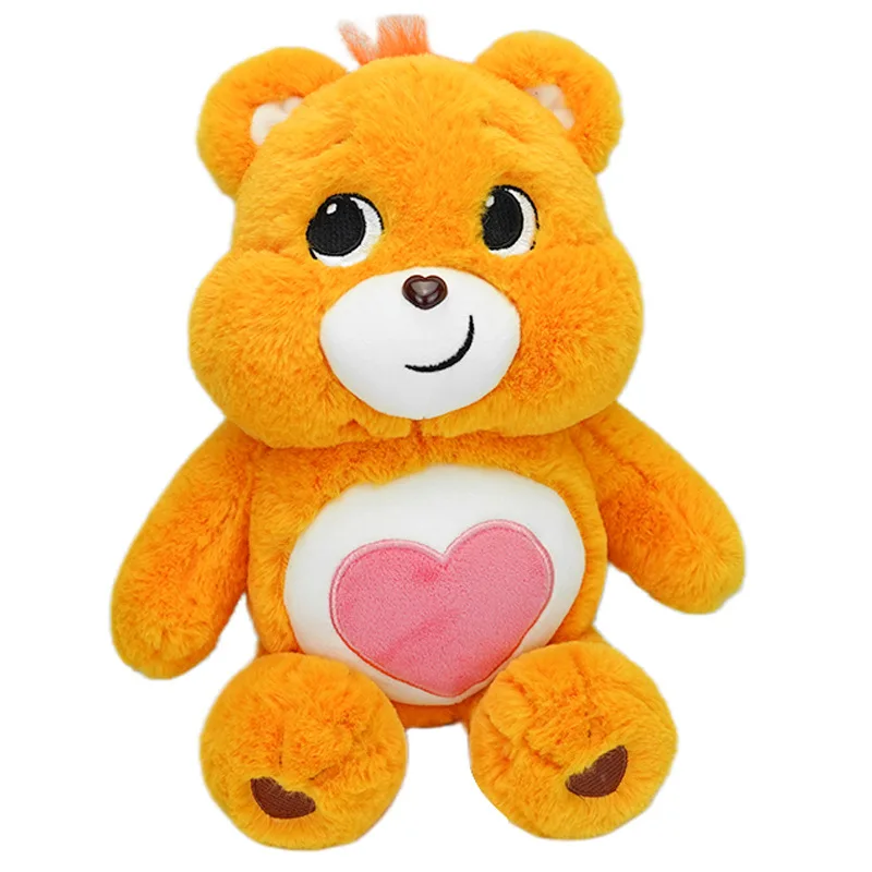 

Уход за медведями, нежный медведь в форме сердца, плюшевая игрушка, милые оранжевые плюшевые игрушки для украшения комнаты, подарки на день рождения для детей ﻿
