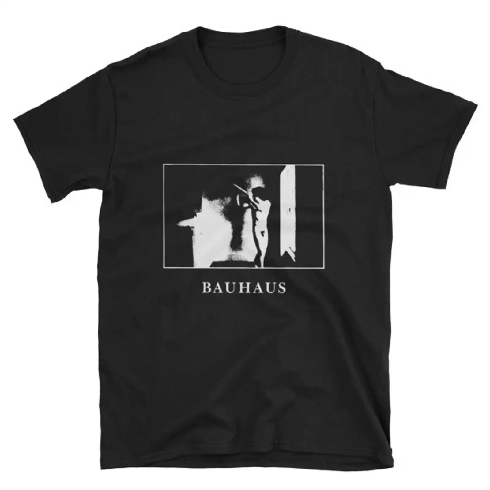 In The Flat Field Bauhaus limited edition classic black tribute t shirt vintage Washed Stretched fashion graphic Stylish