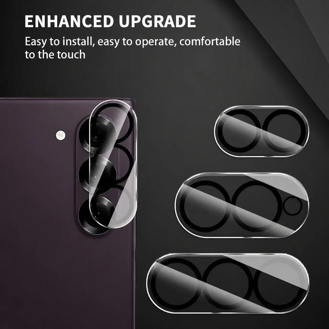 Camera Lens Protector for Samsung Galaxy Fold 8 / 8 Ultra / Flip 8 Lens Cover Screen Protector Full Cover Lens Glass Film Cover