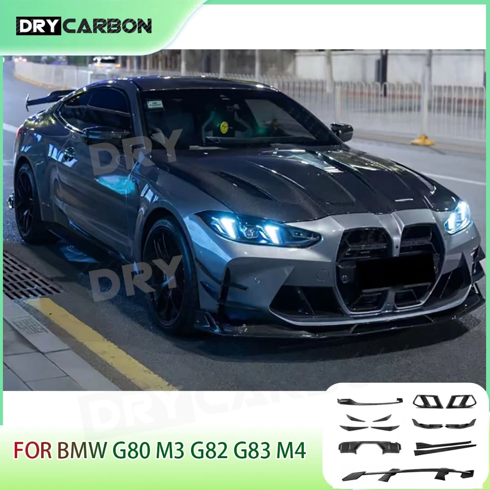 

Carbon Fiber Car Body Kits Accessories for BMW G80 M3 G82 G83 M4 2021+ Front Lip Side Skirts Rear Diffuser Rear Spoiler FRP